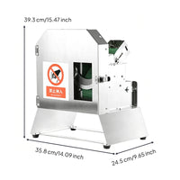 Vegetable Cutter with Belt Feed Countertop Electric Vegetable Cutter Commercial Slicing Machine for Caterers
