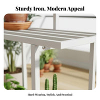 Multi-Tier Plant Stand Indoor/Outdoor Use Display Rack Floor-Standing Weather-Resistant for Gardeners, Homeowners, Living Room
