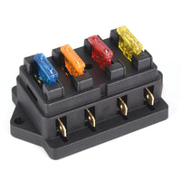 汽车4路电路标准ATO叶片保险丝盒座12V/24V+4路保险丝
