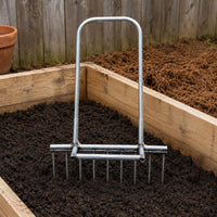 Garlic Fork Cylindrical Handle Garden Gear Upright Frame