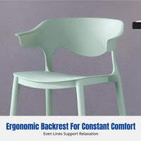Stackable Bar Stool, Nordic Minimalist High Chair, Designer Backrest for Home