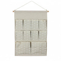 Wall Hanging Storage Compartment Saving over the Door Storage Organizer Textile Pocket Organizer for Nursery, Washroom