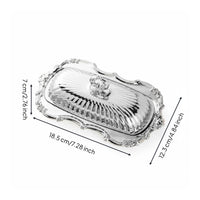 Stainless Steel Butter Dish Retro Design Kitchen Storage Compact Size