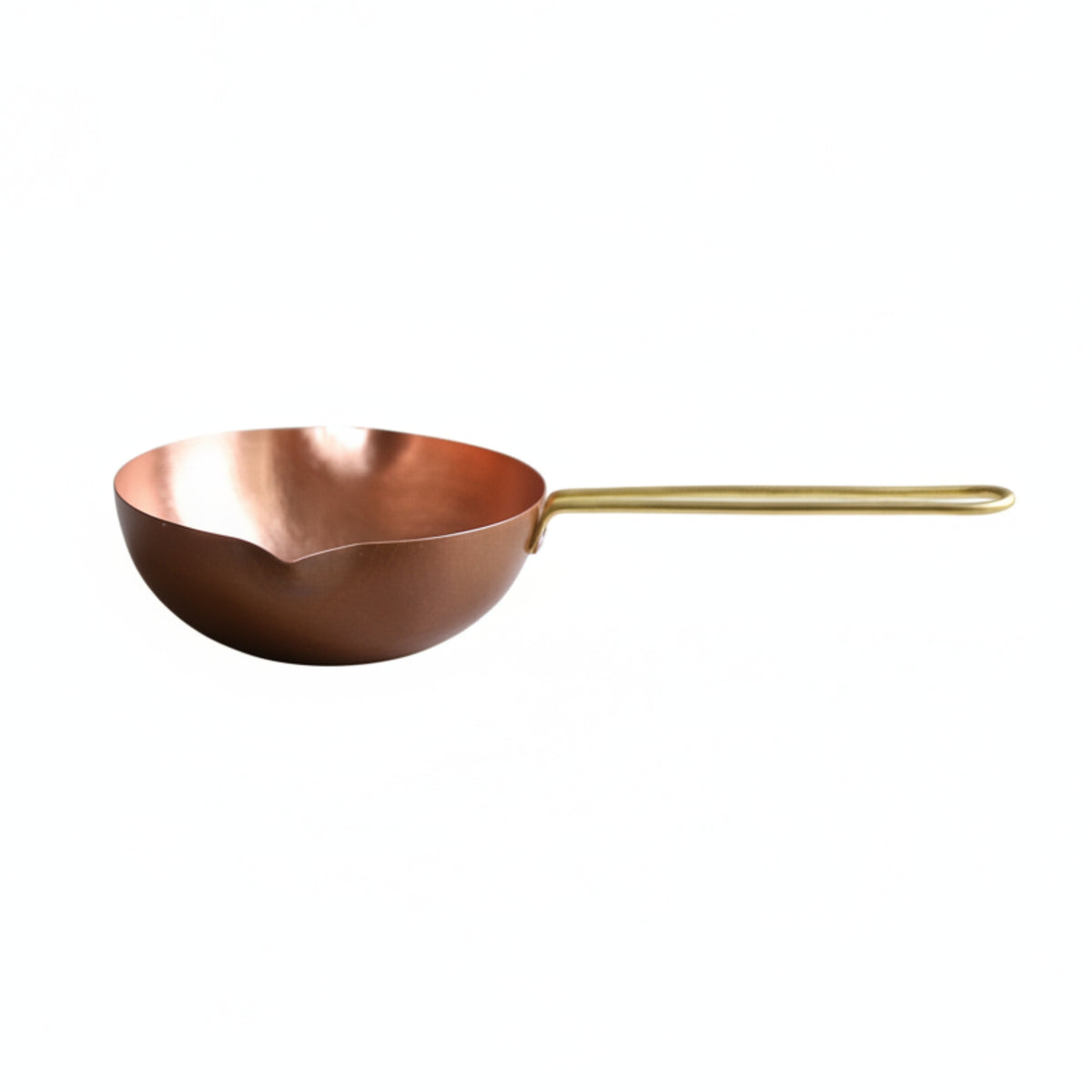 Hammered Copper Pan Spill-Resistant-Clean Copper Pan Long-Lasting