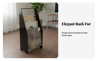 Vinyl Album Storage Rack Easy Browsing Spacious Capacity for Home Decor