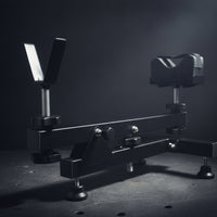 Targeting Rest with Y-Fork Cradle Adjustable Steel Support Stand with Padded Block Bench-Style for Marksmen, Workbench