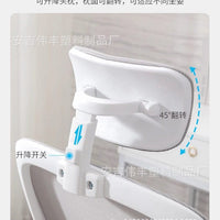 Factory Supply Mesh Office Chair PP Plastic Adjustable Lift Computer Chair Headrest with Hanger Chair Accessory