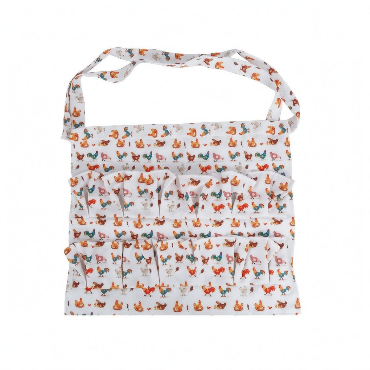 Egg Collecting Apron Multiple Pockets Harvest Gear Waist Ties