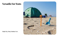 Threaded Ground Stake Strong and Sturdy Threaded Ground Peg Pointed Tip Tent Peg for Backpackers