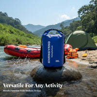 Long-Lasting 500D PVC Waterproof Dry Bag Floats on Water Roll Top Dry Sack Lightweight & Compact for Boaters, Kayakers, Rafting, Boating