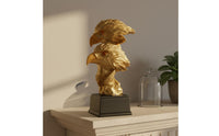 Double-Headed Eagle Statue Artistic Design Resin Eagle Sculpture Hand-Crafted