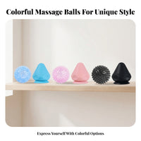 2 Pieces TPR Massage Ball Pair Soft Spiky Massage Ball