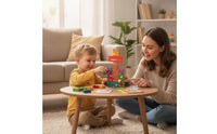 Colorful Number Blocks with Challenge Cards Educational Wooden Puzzle Learning Number Puzzle Preschool for Kindergarten