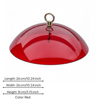 Bird Feeder Dome Plastic Dome Bird Feeder Cover Metal Loop and Hook for Outdoor