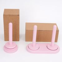 Bamboo Yarn Holder Desktop Spool Stand Rotating Wooden Winding Tool
