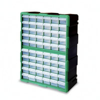 Stackable Parts Storage Box with Transparent Drawers Space-Saving Modular Drawer Organizer Plastic Storage Organizer with Drawers High Visibility for Hobbyists