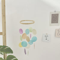 Handmade Wooden and Shell Wind Chime Decoration for Window and Balcony