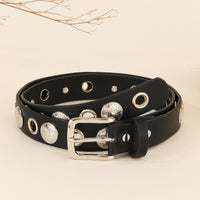 Punk Chain Belt with Hollow Design, No Punching Needed, Unisex