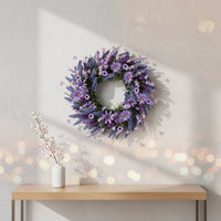 Artificial Flower Wreath Authentic-Looking Look Spring Flower Wreath All Household Decoration for Wall