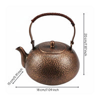 Handmade Copper Kettle Hammered Copper Tea Kettle Coatinguncoated