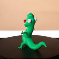 Wobble Reptile Figurine Meme Design Desk Ornament Detailed Design for Office