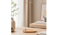 Brush Pen Holder Stand Desktop Brush Hanger with Wood Base Basic Rack for Calligraphers