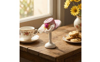 Miniature Hat with Stand Textile Miniature Hat Stand Decorative for Collectors