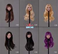 现货Z6TOYS ZC016 1/6 亚洲可动眼美女头雕 月月 共6款