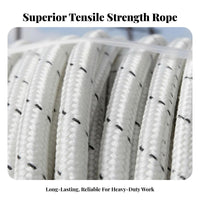 Electrical Wire Stringing Rope Wear Resistant Drone Hoisting Rope Lightweight High-Altitude Line for Linemen, Construction Workers, Outdoor