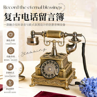跨境欧式音频留言簿复古旋转装饰聚会婚礼派对宾客祝福留言设备