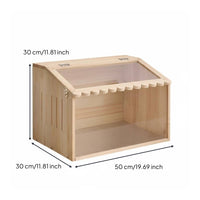 Reptile Habitat Box Ventilated Design Tank Reptile Enclosure Lock Breeding Tank for Beginners