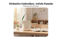 Small Canvas Hand-Carried Bag Korean design Meal Tote Minimalist Design for Women