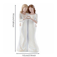 Mother Daughter Statue Sentimental Gift Mother and Daughters Statue for Tabletop