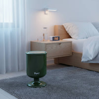 High-Foot Trash Can No-Bend Design Goblet Shaped Trash Bin Retro Design