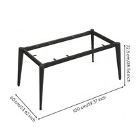 Welded Steel Table Legs Cross-Braced Square Desk Legs Furniture Part Heavy Duty Home Hardware Industrial Style