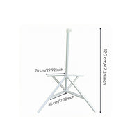Triangular Braced Sun Umbrella Base 38 Mm Pole Size Four-Leg Umbrella Base Tall Center Tube Metal
