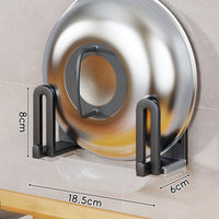 Wall-Mounted Kitchen Organizer Rack, Pot Lid Holder