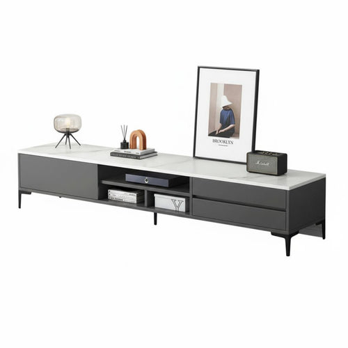 Contemporary Television Cabinet Italian Design Television Stand Media Cabinet Sturdy Construction Low Profile Suitable for Apartment Dwellers Home Living Room Decoration