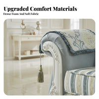 3 Pieces 3 Piece Button-Tufted Couch collection Removable and cleanable slipcovers Sofa Set European design Upholstered Seating for Small Spaces, salon