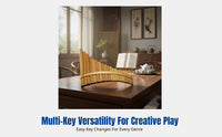 Panpipe, Bamboo, G/F/C Key, Ethnic, Adult, Student, Beginner