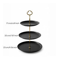 Elegant Design Multi-Level Fruit Platter Easy to Assemble Tiered Serving Platter Tool-without Tools Assembly 3-Tier Serving Stand Sturdy for Parties, Events, Weddings