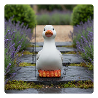 Duck Statue Resin Duck Figurine Realistic Look for Yard, Patio