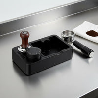 Espresso Tamping Station Multi-Function Coffee Knock Box Built-in Storage