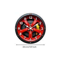 Brake Disc Wall Clock Silent Movement Car Wheel Clock Creative Design for Garage