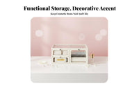 Clear Cosmetic Case with Drawers particle-proofshielded Clear Tiered Cosmetic Case for Women