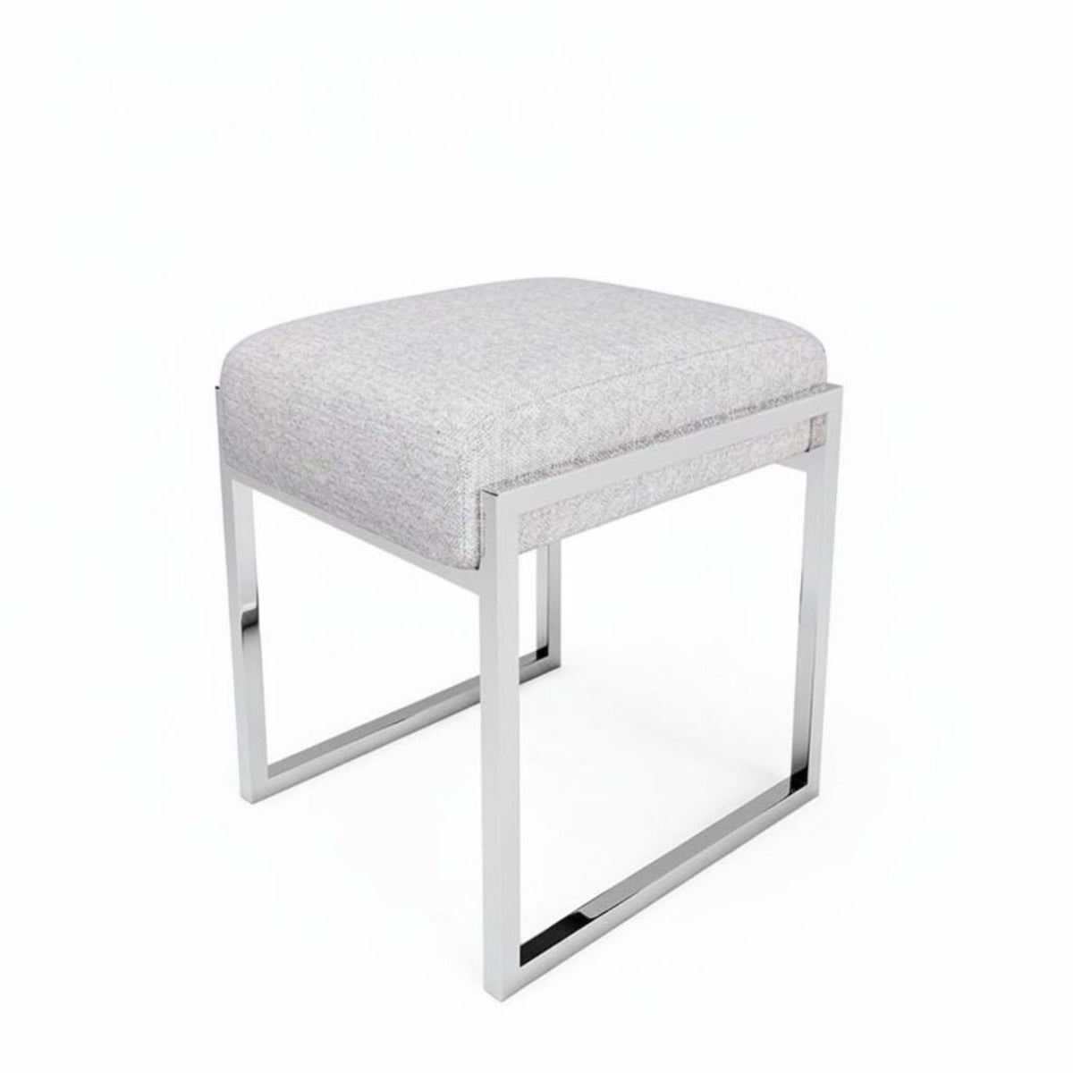 Upholstered Vanity Seat Nordic Aesthetic Stool Versatile Use for Bedroom