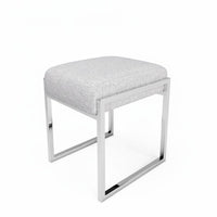 Upholstered Vanity Seat Nordic Aesthetic Stool Versatile Use for Bedroom