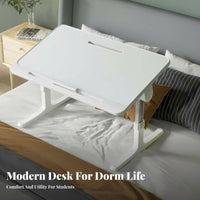Adjustable Folding Table Foldable Lap Desk Space-Saving for Sofa, Students, Kids