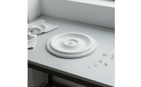 PU Ceiling Medallion Long-Lasting Round Ceiling Medallion Waterproof for Hallway