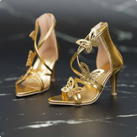 1/3 BJD Doll Shoes Strappy Butterfly Heel Shoes Easy to Wear